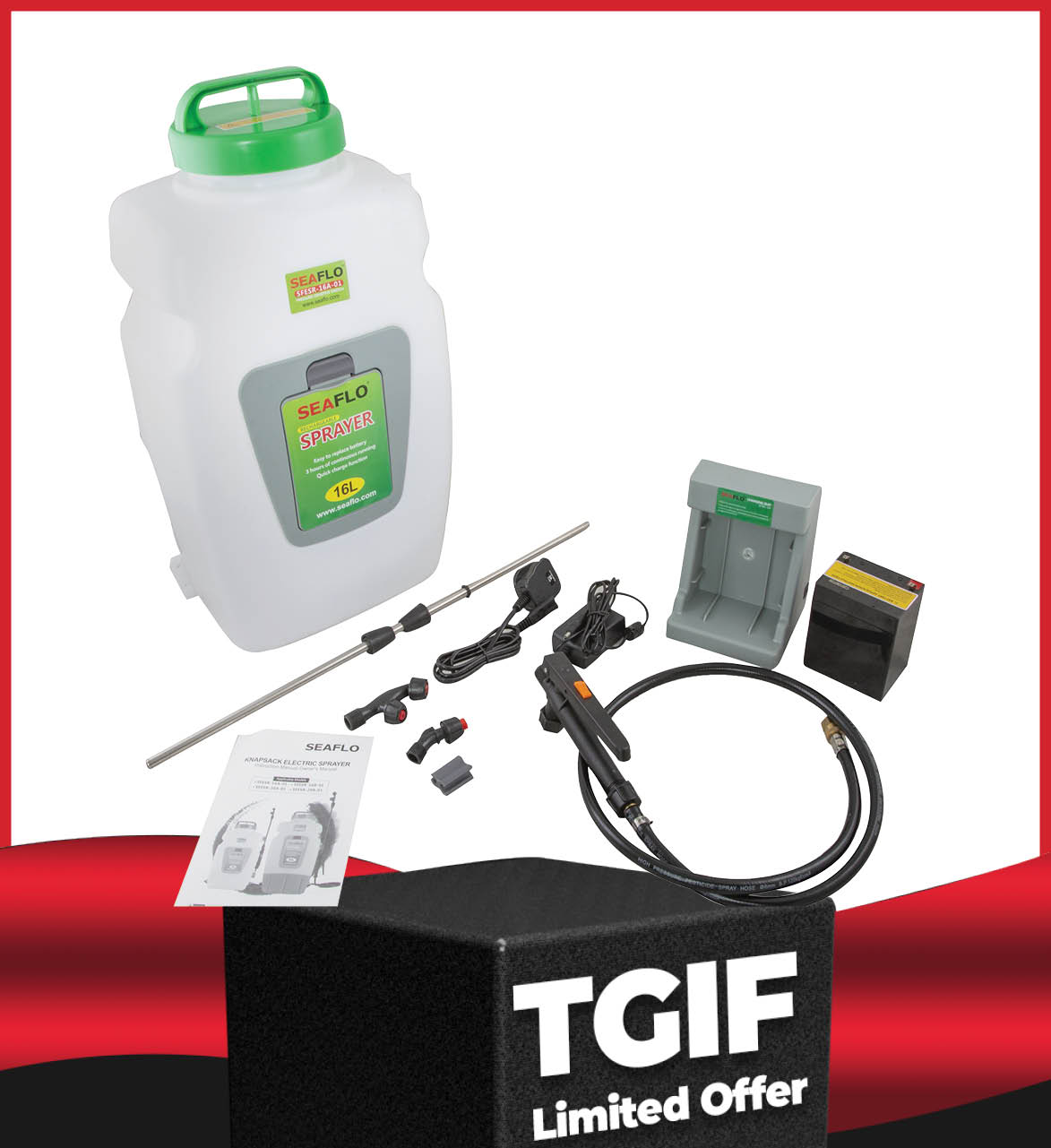 12V 16 Litre Knapsack Sprayer